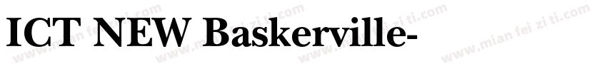 ICT NEW Baskerville字体转换